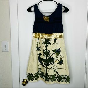 Vintage Free People Peacock Dress